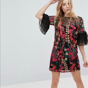 ASOS Embroidered Shift Dress